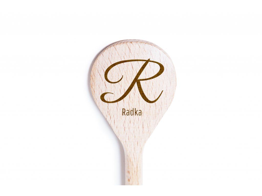 Dřevěná vařečka se jménem
