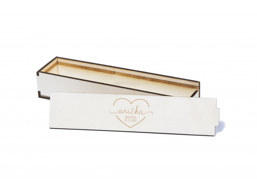 Krabička se srdíčkem - s podvazkem