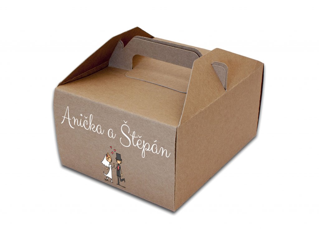 Krabička na zákusky s postavičkami