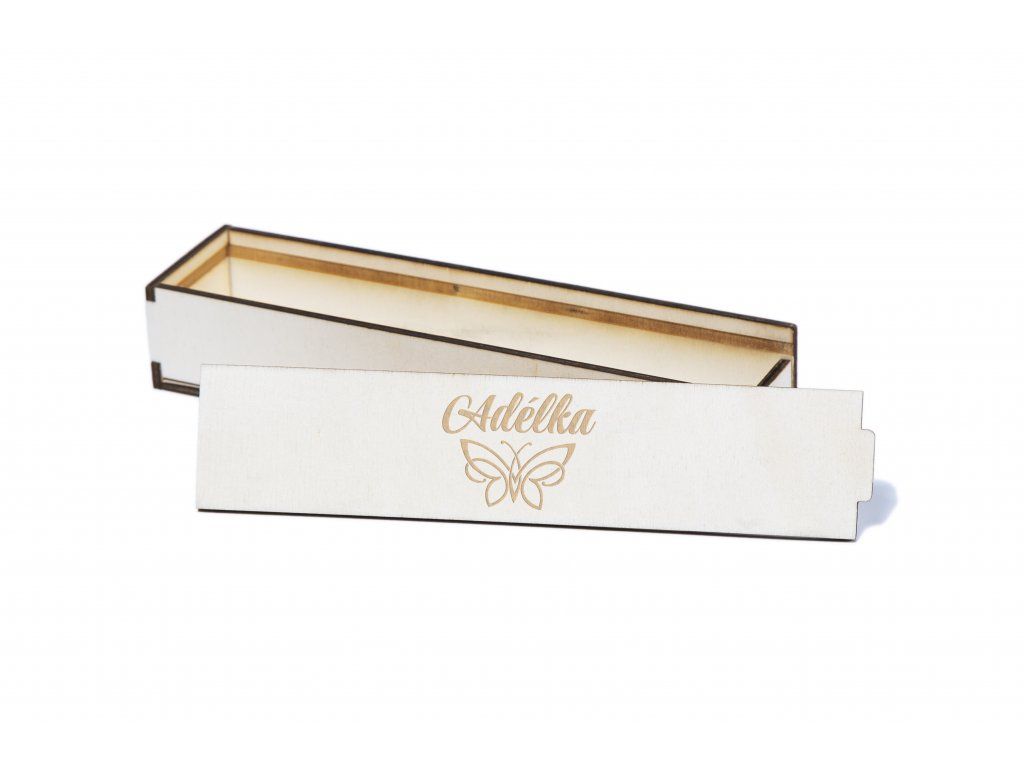 Krabička s motýlkem - s podvazkem